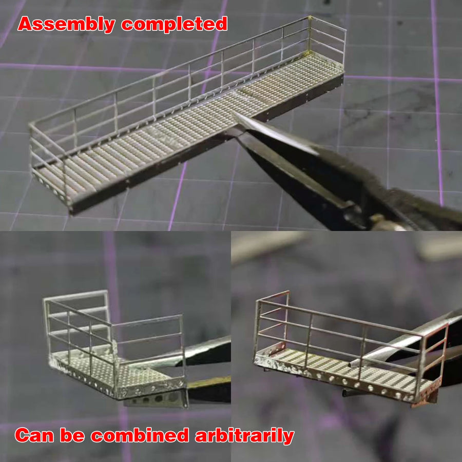 Robot Mech Maintenance Platform Aerial Walkway Scaffold 1/100 Resin Kit - 1/100 resin model view 6
