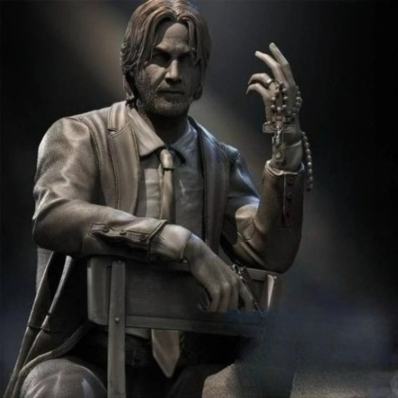 John Constantine Seated with Rosary 1/16 Resin Figure Kit - resin model view 3
