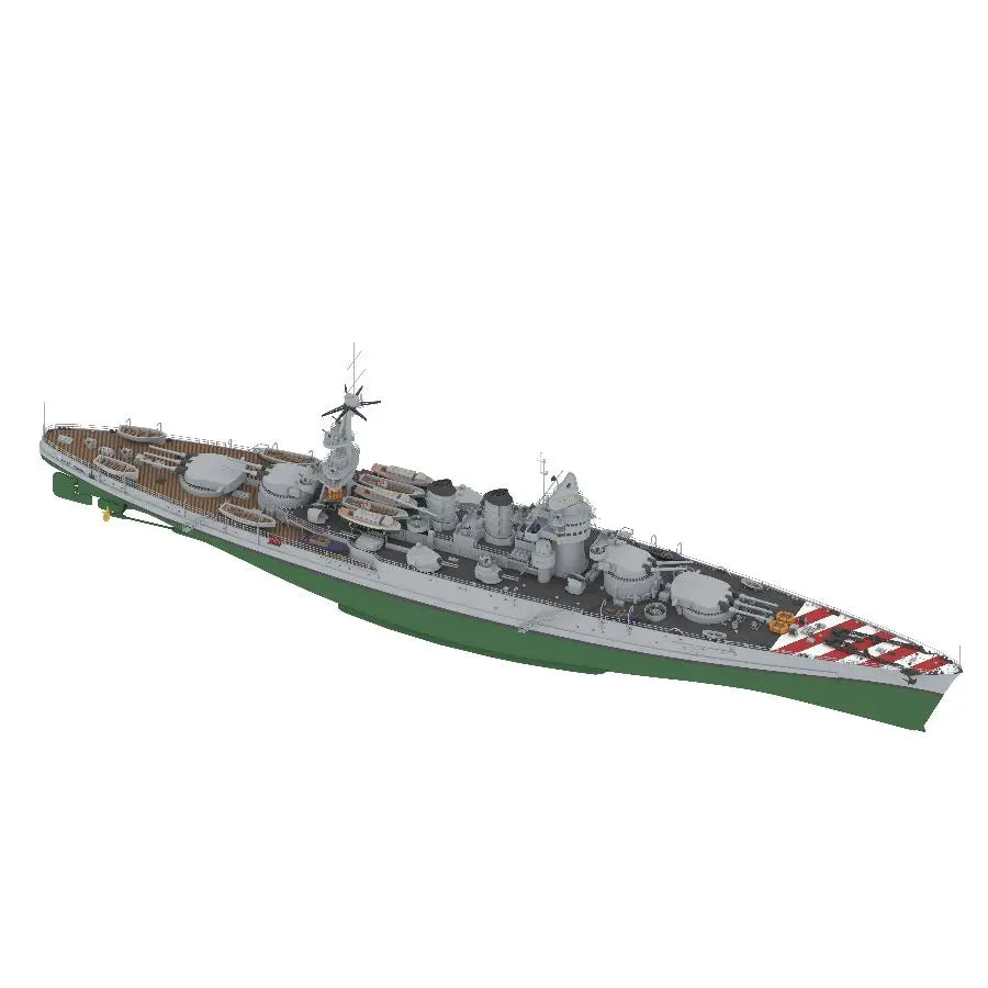 Italian Giulio Cesare Battleship 1940 1/700 Resin Model Kit - 1/700 resin model view 5