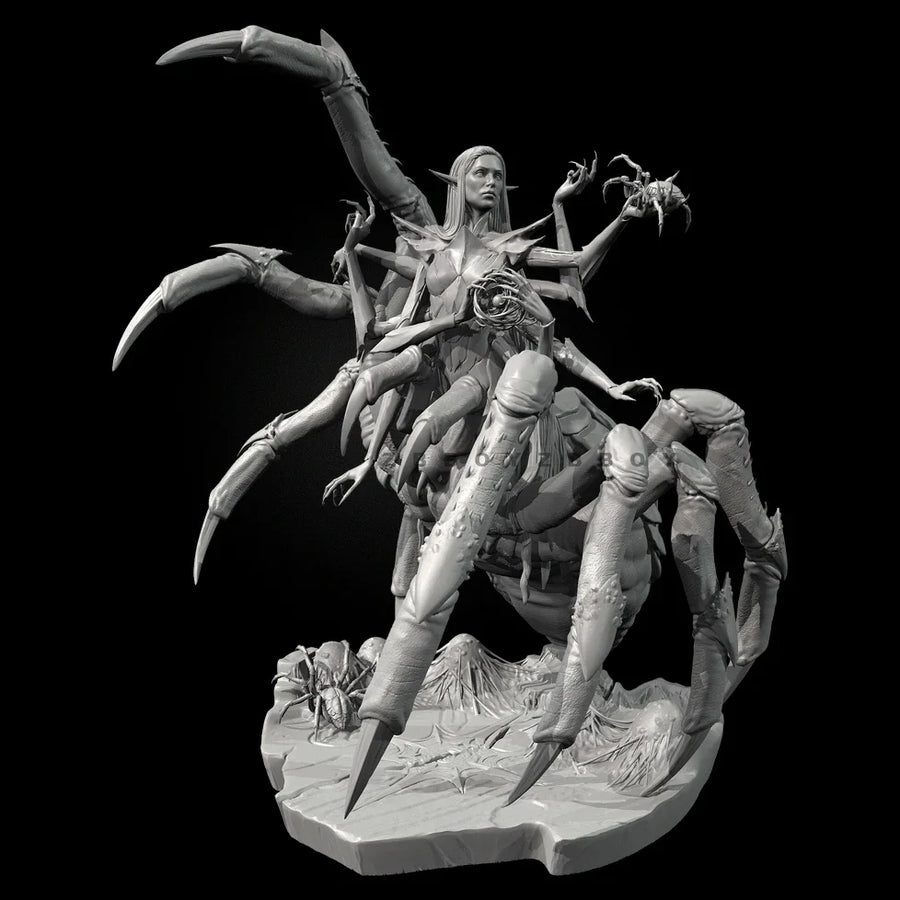 Arachnid Queen with Scythe 60mm Resin Figure Kit - 60mm resin model view 3