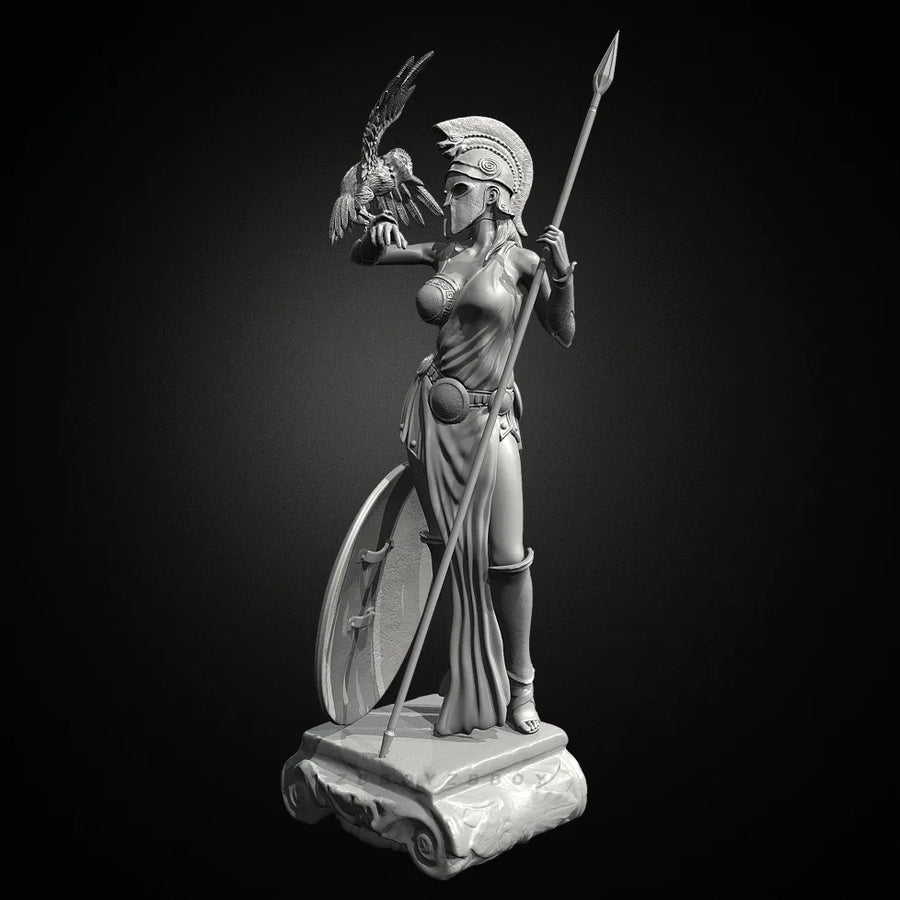 Warrior Goddess with Eagle and Spear - 38mm Resin Figure Kit - 38mm resin model view 3