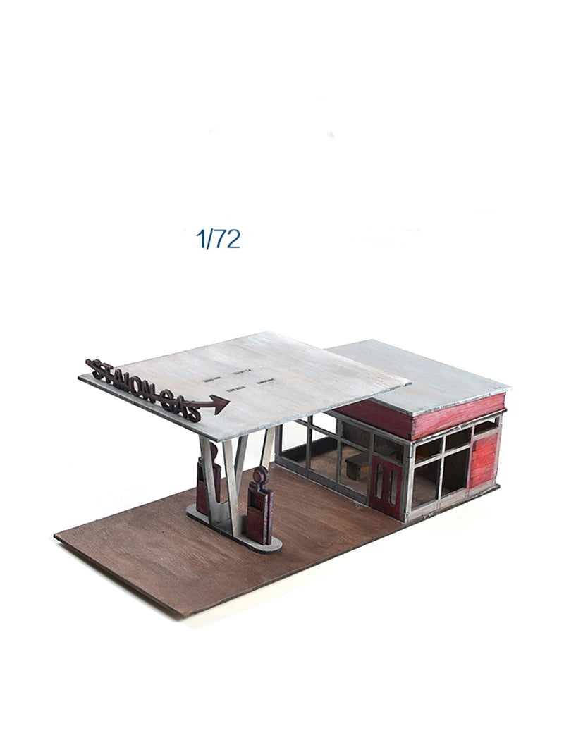 1:72 Scale Military Gas Station Diorama Resin Model Kit - 1/72 resin model view 2