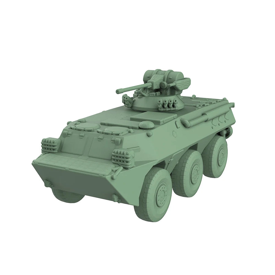 Modern 6-Wheeled Armored Personnel Carrier with Turret 1/72 Resin Vehicle Kit - resin model view 2