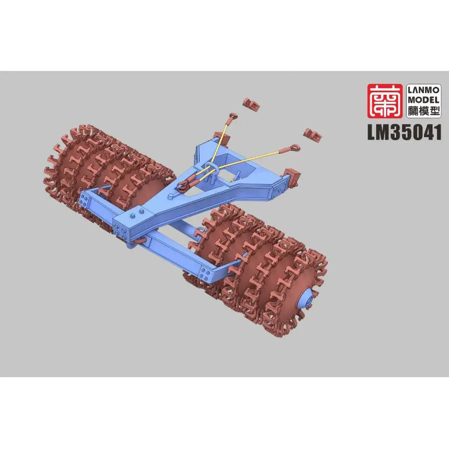 Soviet T-34 Tank Mine Roller Kit 1/35 Scale Resin Model - 1/35 resin model view 4