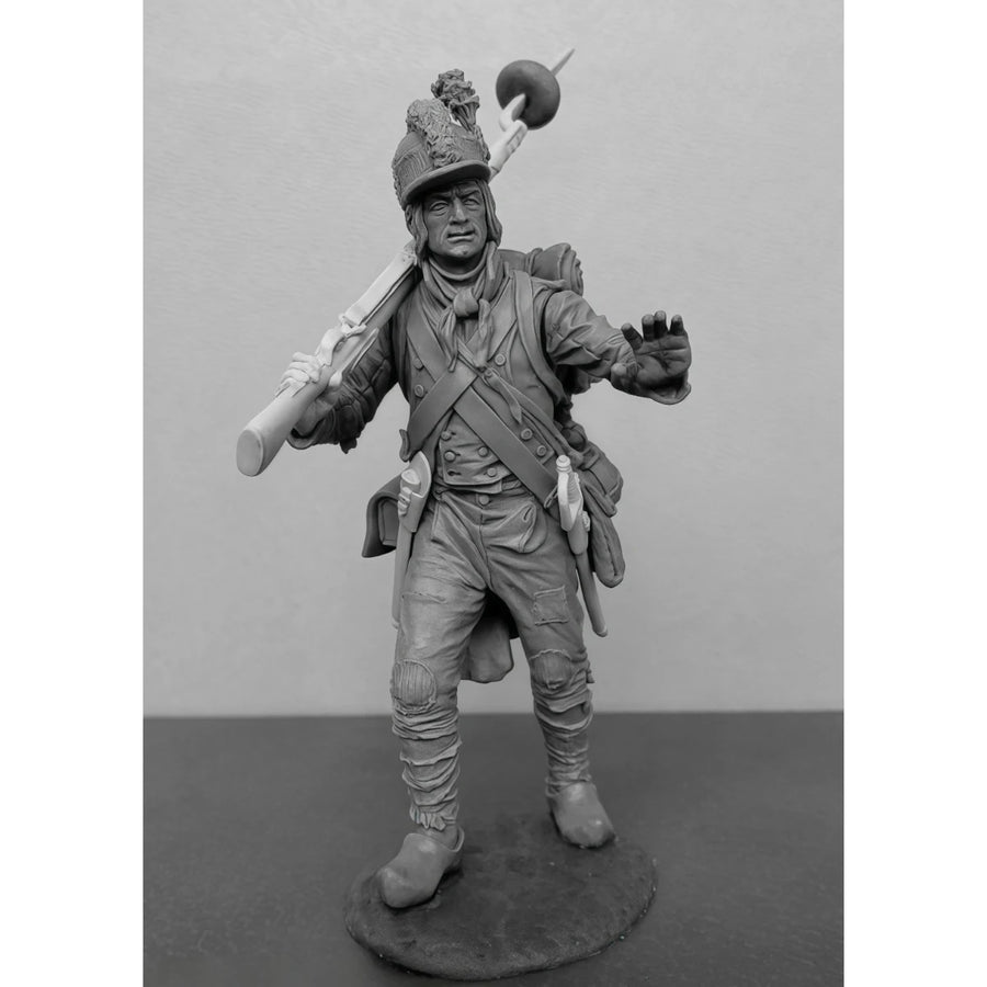 Napoleonic French Infantry Soldier with Musket 54mm Resin Figure - 54mm resin model view 2