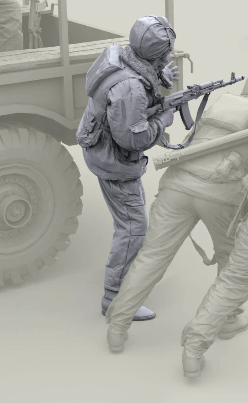Russian Internal Troops Soldier 1/16 Resin Figure Kit - 1/16 resin model view 4