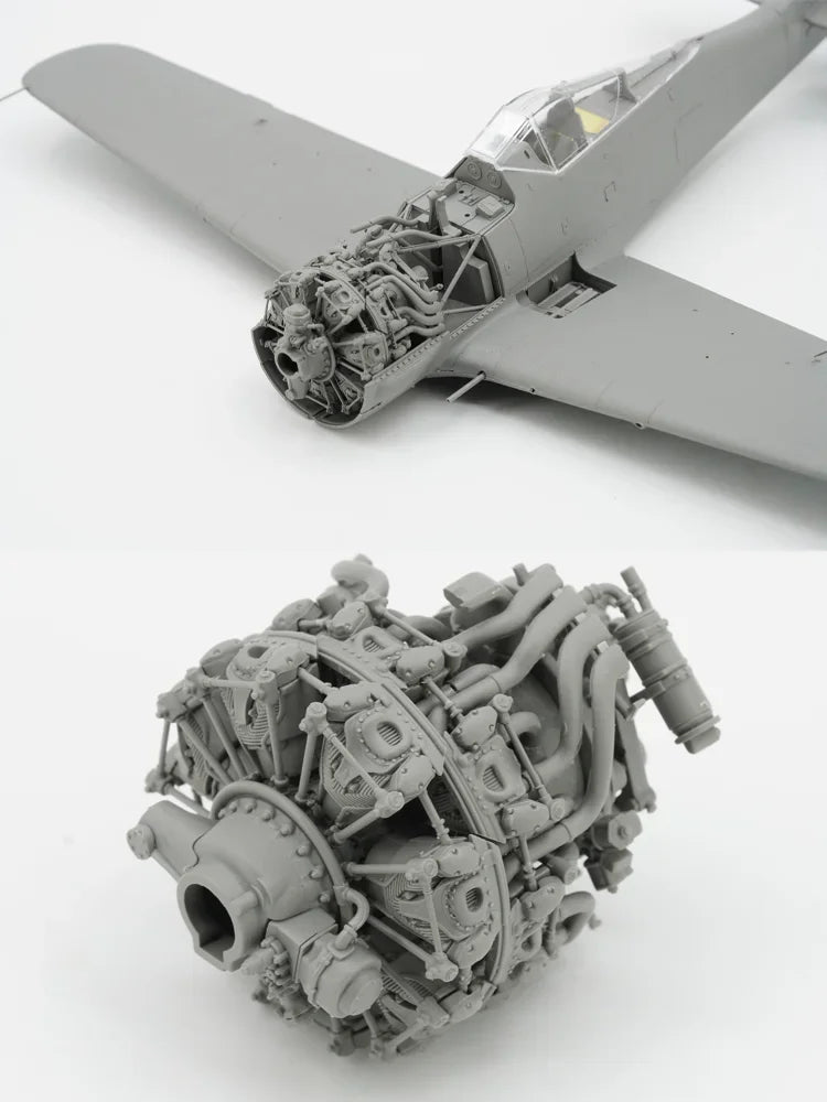 Focke-Wulf FW190A-8 Fighter 1/35 Resin Model Kit 4-in-1 - 1/35 resin model view 2
