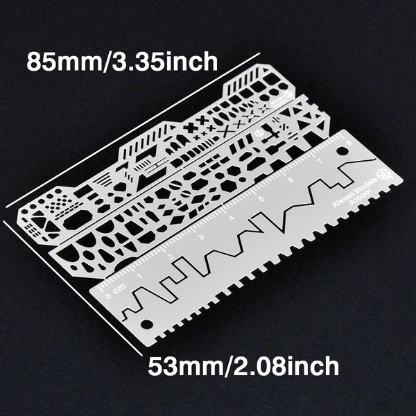 Mech Scriber Ruler 4-in-1 Armor Segmentation Carving Tool Set