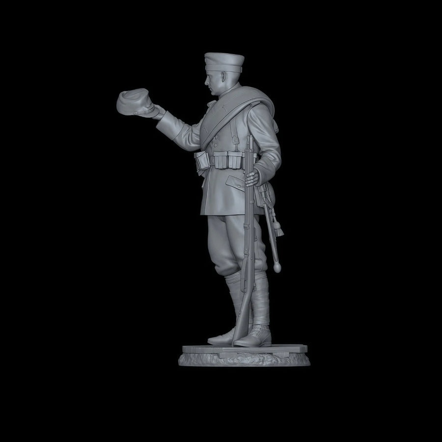 German Enlisted Infantryman WWI 54mm Resin Figure Kit - 54mm resin model view 3