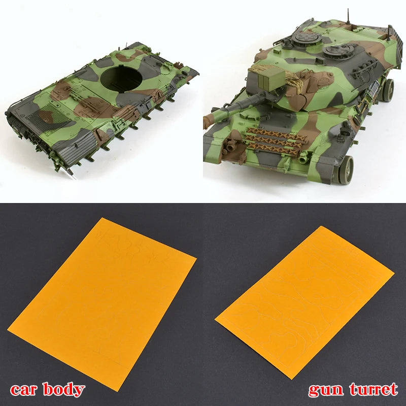 Leopard 2 Main Battle Tank 1/35 Pre-Painted Resin Vehicle Kit - resin model view 3