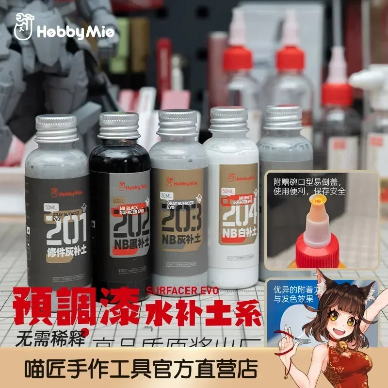 HobbyMio Surfacer Evo Pre-Mixed Primer Paint for Resin Figure Models - resin model view 3