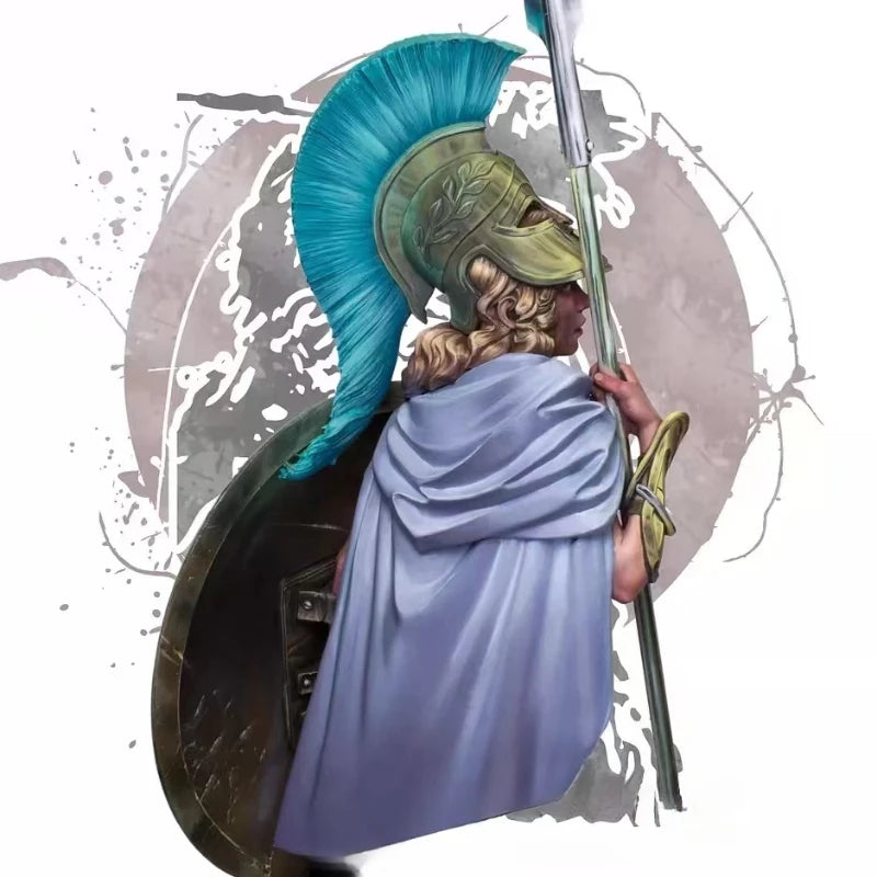 Athena Greek Goddess with Spear 1/10 Resin Bust - 1/10 resin model view 3