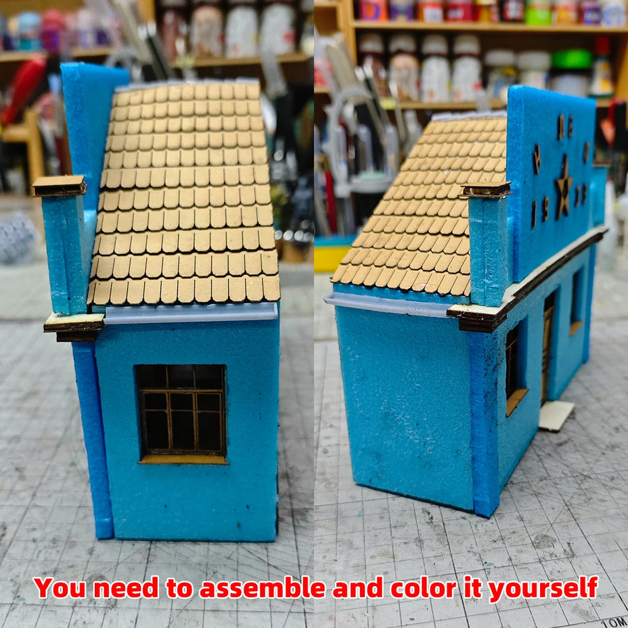 Soviet WWII Corner Building 'Molbud 1939' 1/35 Resin Terrain Kit - resin model view 5