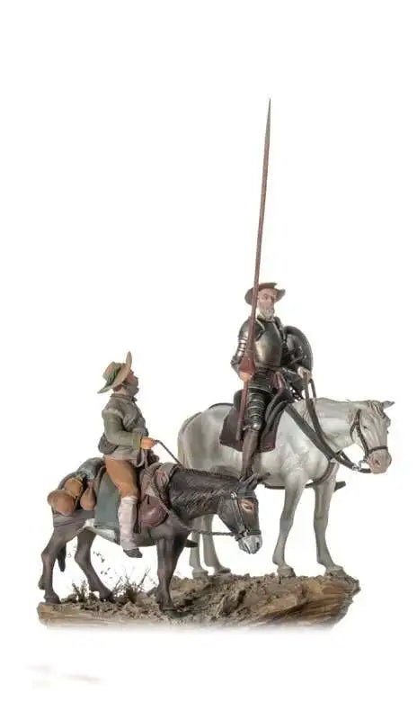 Don Quixote and Sancho Panza 54mm Resin Figure Diorama Set - 54mm resin model view 4