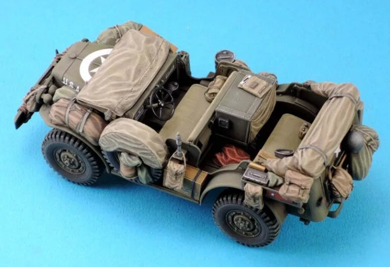 WWII US Military Jeep WC-56/57 Stowage Set 1/35 Resin Kit - 1/35 resin model view 4