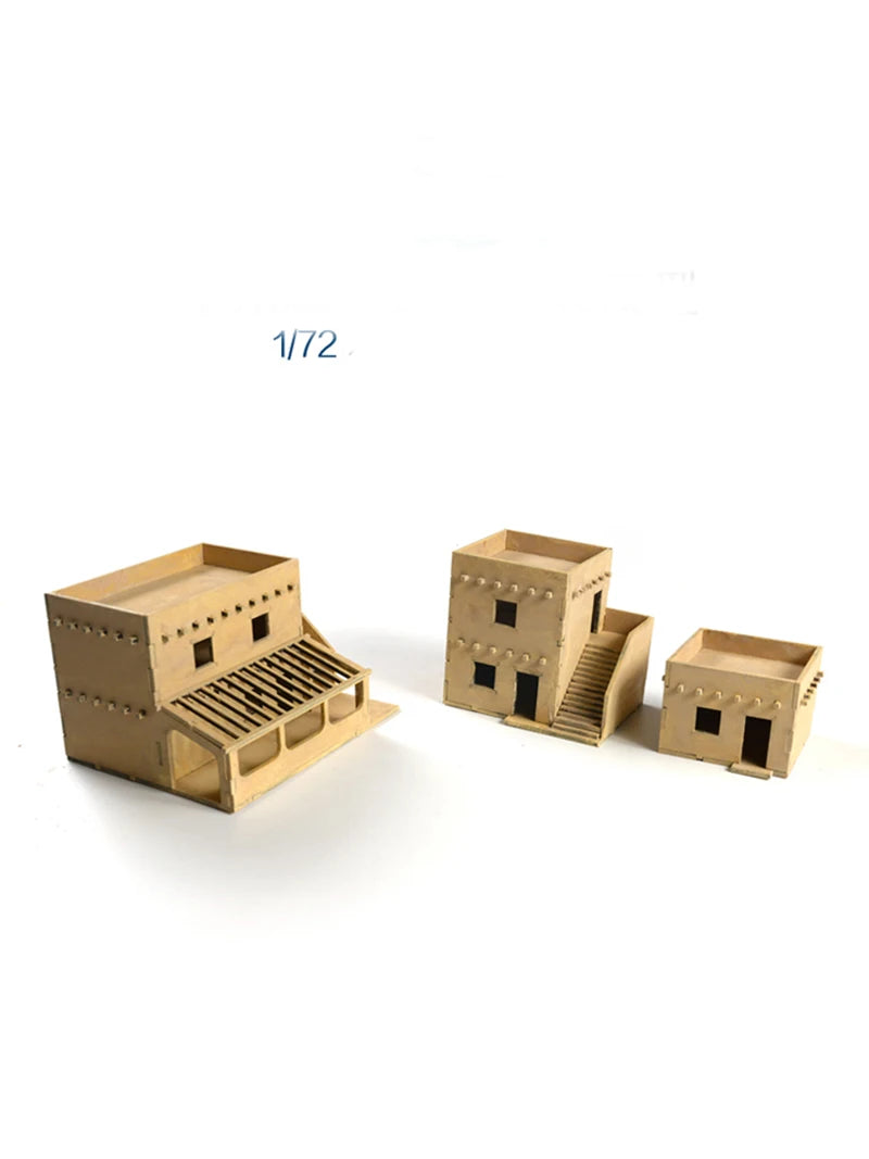 1/72 Middle Eastern Military Architecture Resin Building Diorama Kit - 1/72 resin model view 2