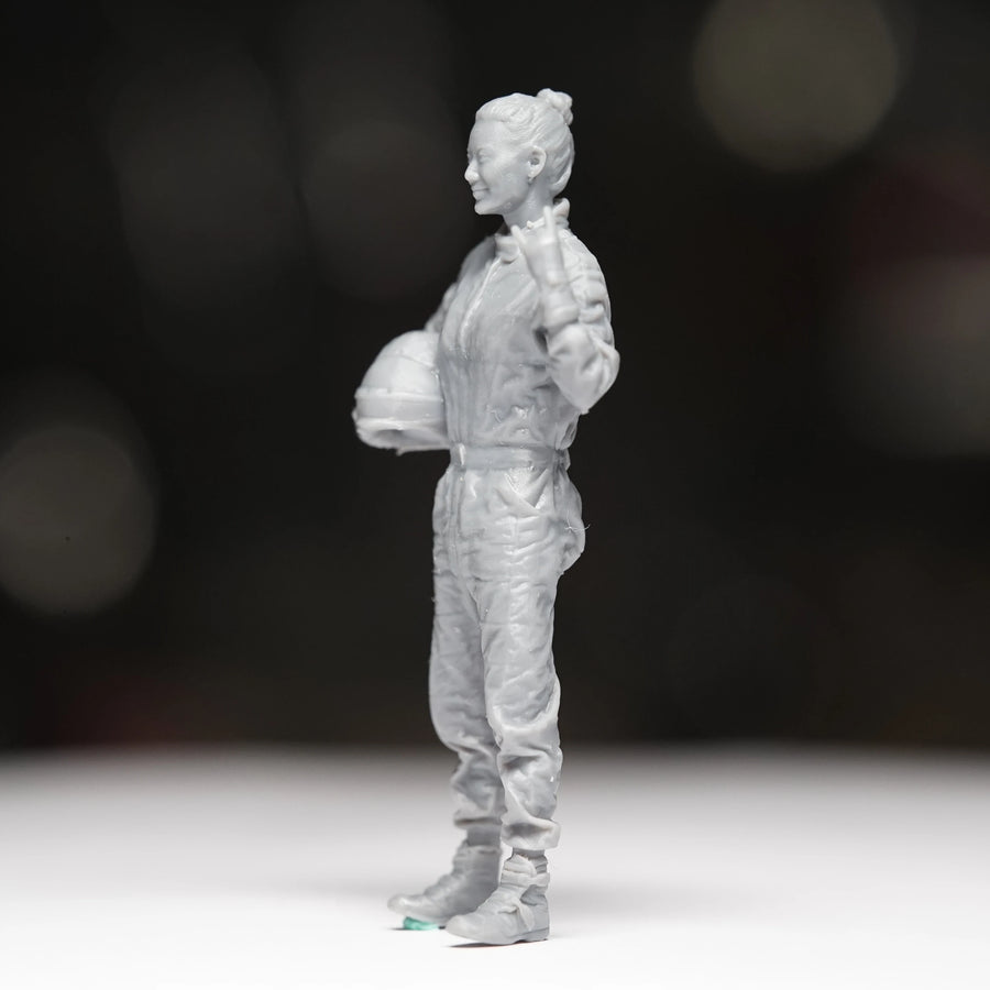 Racing Driver with Helmet - 1/35 Resin Figure Kit - 1/35 resin model view 4