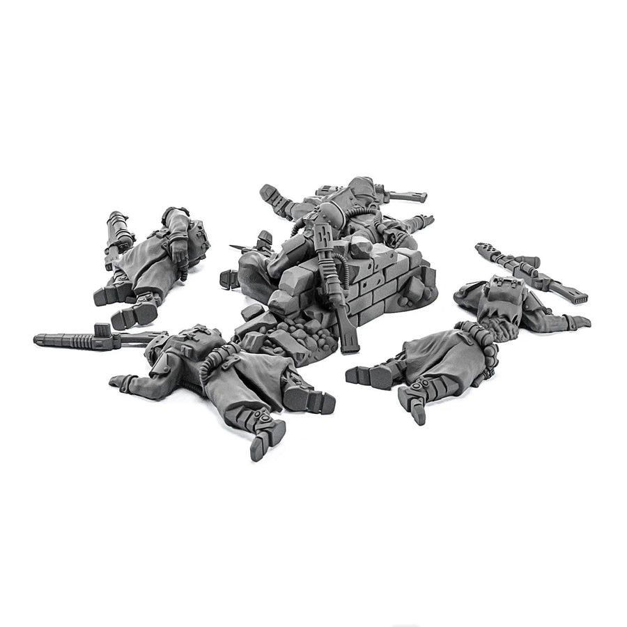 Modern Soldier 5-Figure Set 1/35 Scale Resin Tactical Kit - 1/35 resin model view 3