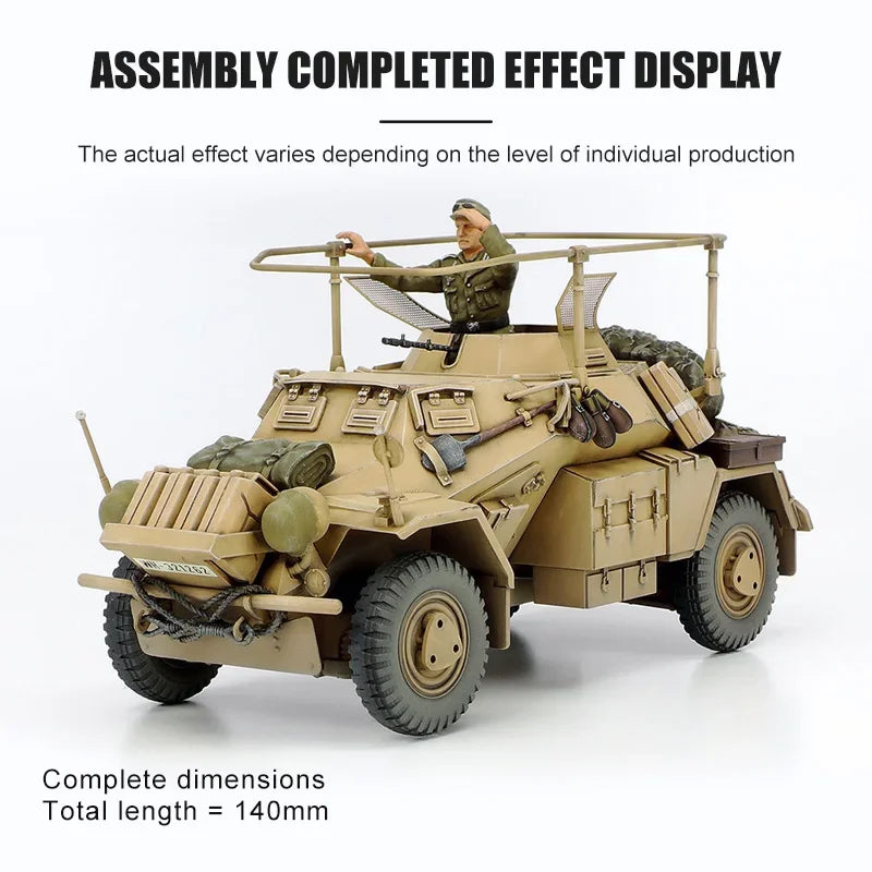 WWII German SdKfz.223 Armoured Car 1/35 Scale Resin Model Kit - 1/35 resin model view 2
