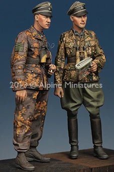 WWII German Officers Normandy 1944 1/35 Resin Figure Kit - 1/35 resin model view 4