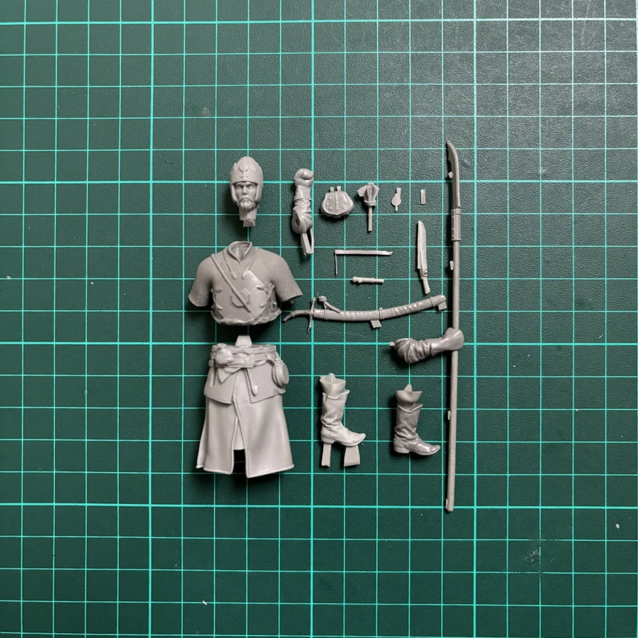 Medieval Viking Warrior with Spear - Resin Figure Kit - resin model view 3
