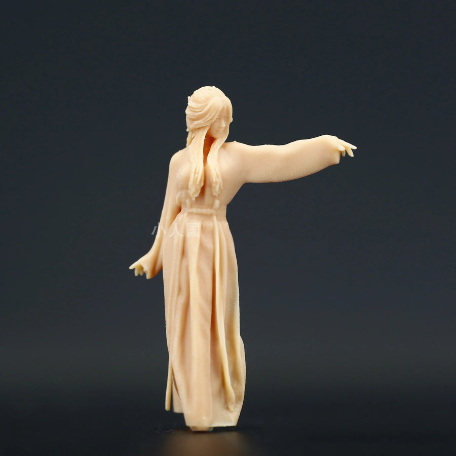 Ancient Chinese Dancer Figure 1/64 Resin Model Kit - 1/64 resin model view 3