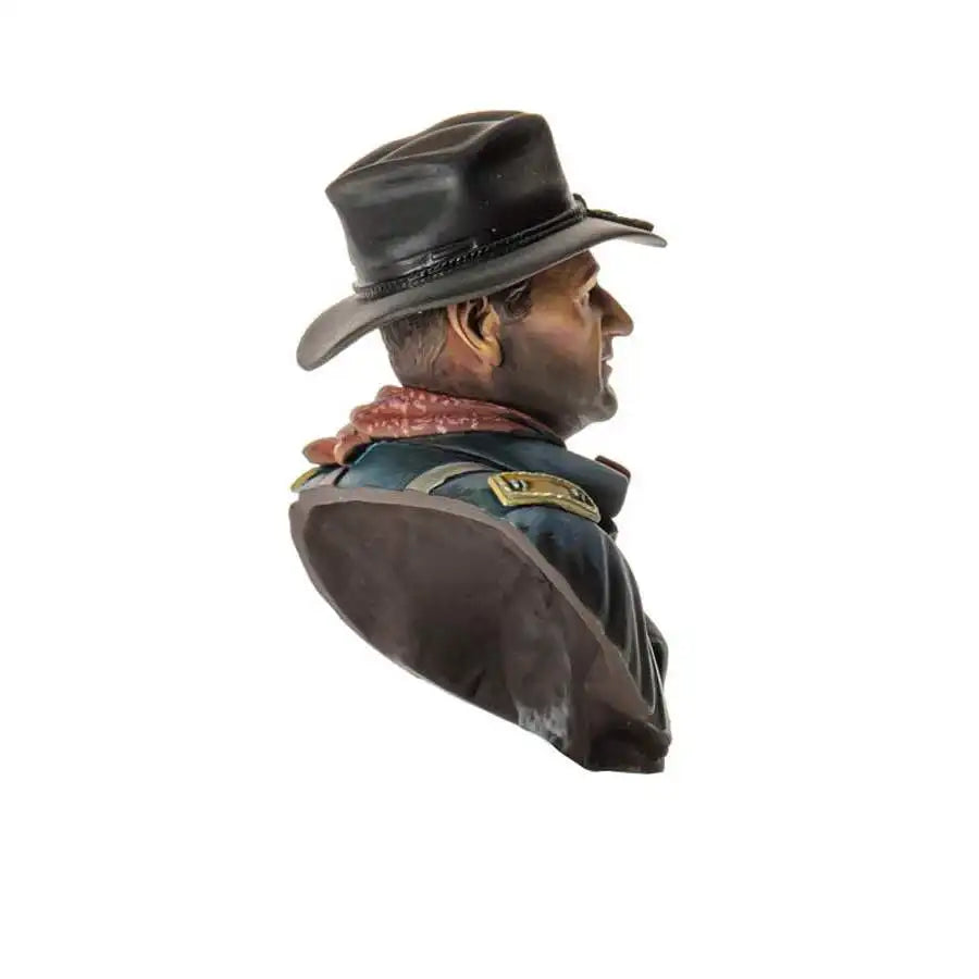 Wild West US Cavalry Officer Character Bust Resin Kit - resin model view 2