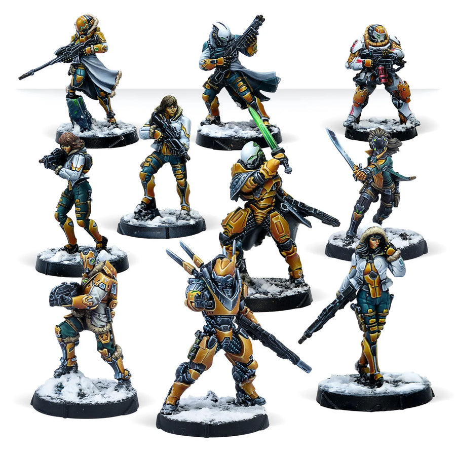 Sci-Fi Operatives Power Armor Team 28mm Resin Kit - resin model view 2