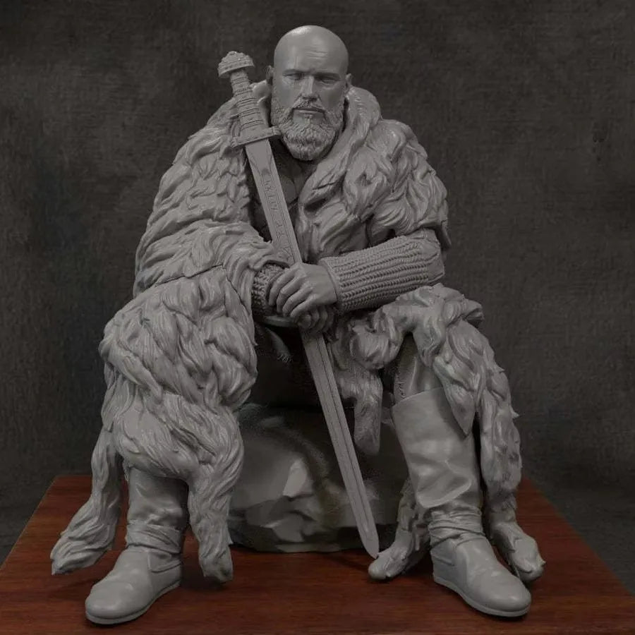 Bjorn Ironside Viking Warrior 1/24 Resin Figure Kit - 1/24 resin model view 5