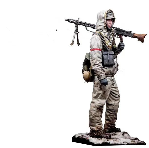 WWII Soviet Machine Gunner Winter Uniform 1/35 Resin Figure - 1/35 resin model view 2