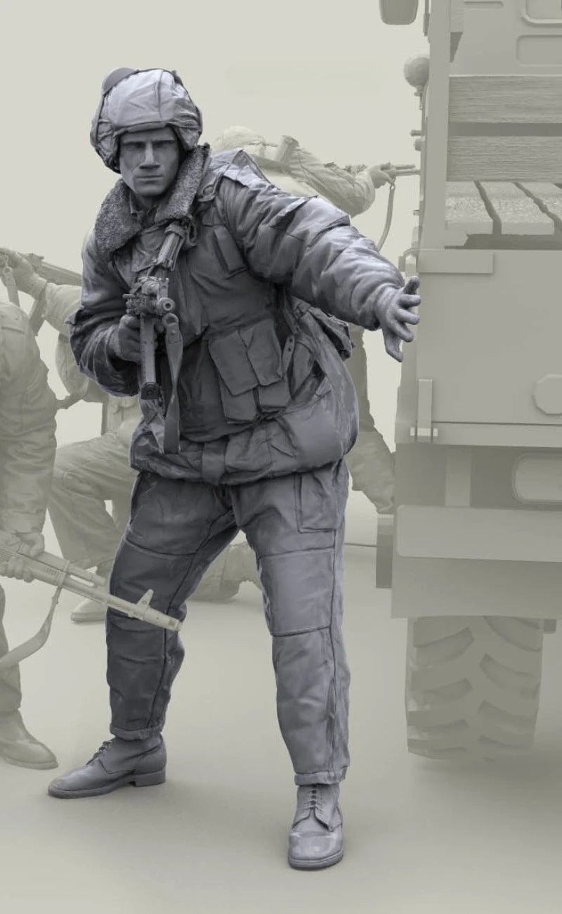 Russian Internal Troops Soldier 1/16 Resin Figure Kit - 1/16 resin model view 2