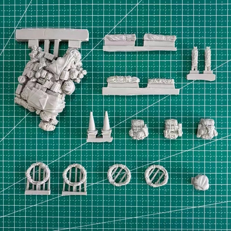 M1A2 Abrams Tank Stowage & Accessories Set 1/48 Resin Kit - 1/48 resin model view 3