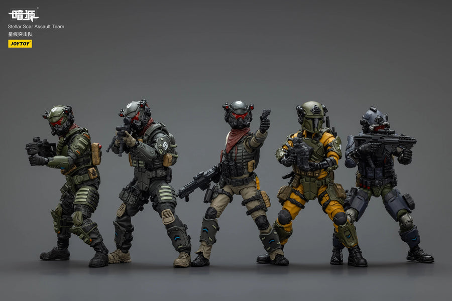 JOYTOY Sci-Fi Assault Team Squad Set 1/18 Pre-Painted Action Figures - resin model view 3