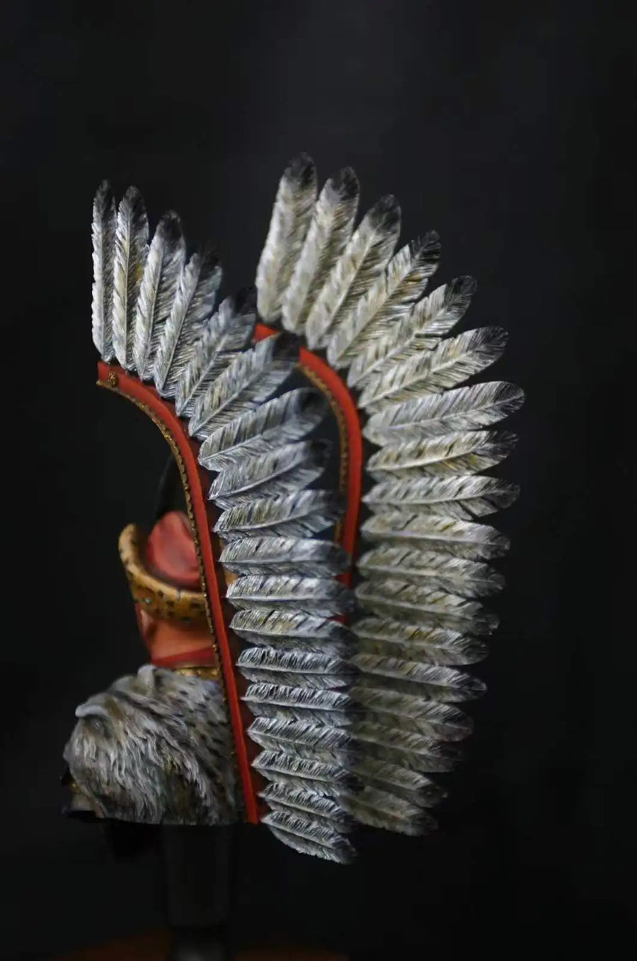 Polish Winged Hussar Officer 1/35 Resin Bust Figure — resin model kit, unassembled and unpainted