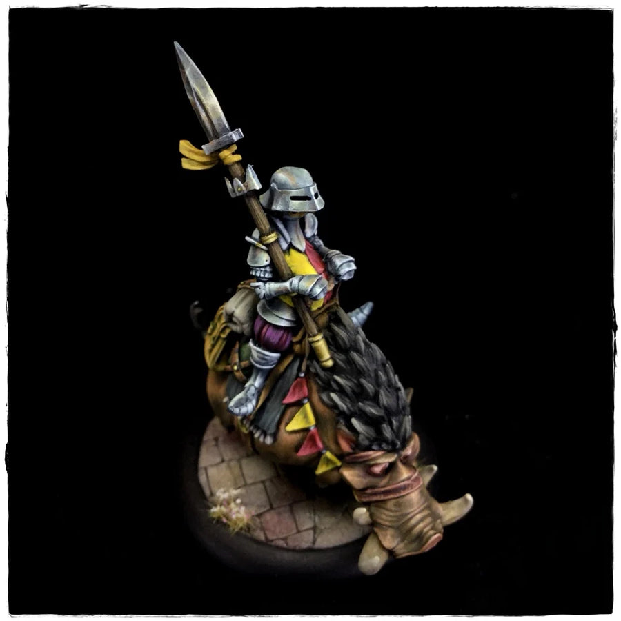 Sir Hogswash Fantasy Pig Knight Resin Character Figure - resin model view 4