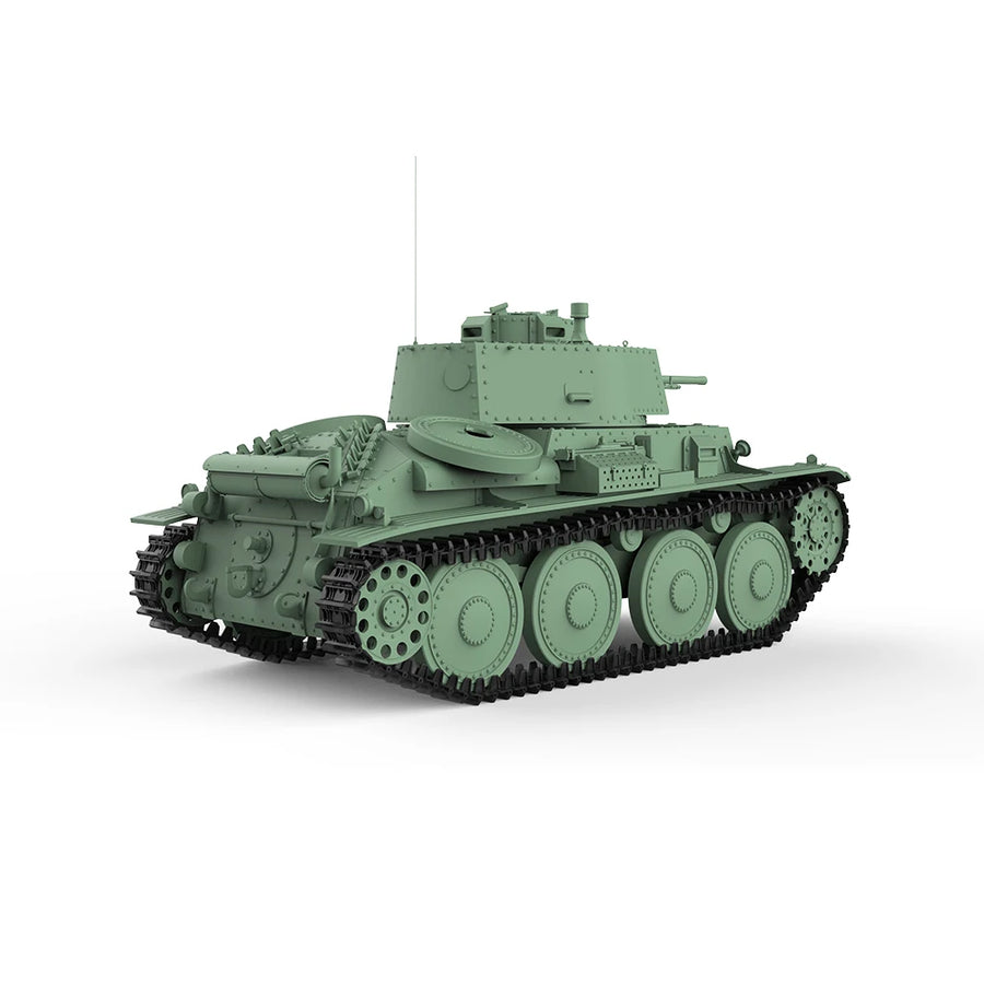 WWII European/Soviet Light Tank Miniatures 1/48 Resin Vehicle Kit - resin model view 3