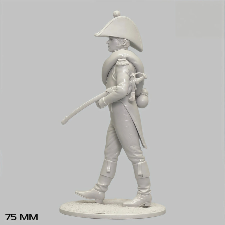 French Napoleonic Infantry Officer 75mm Resin Figure Kit - 75mm resin model view 5