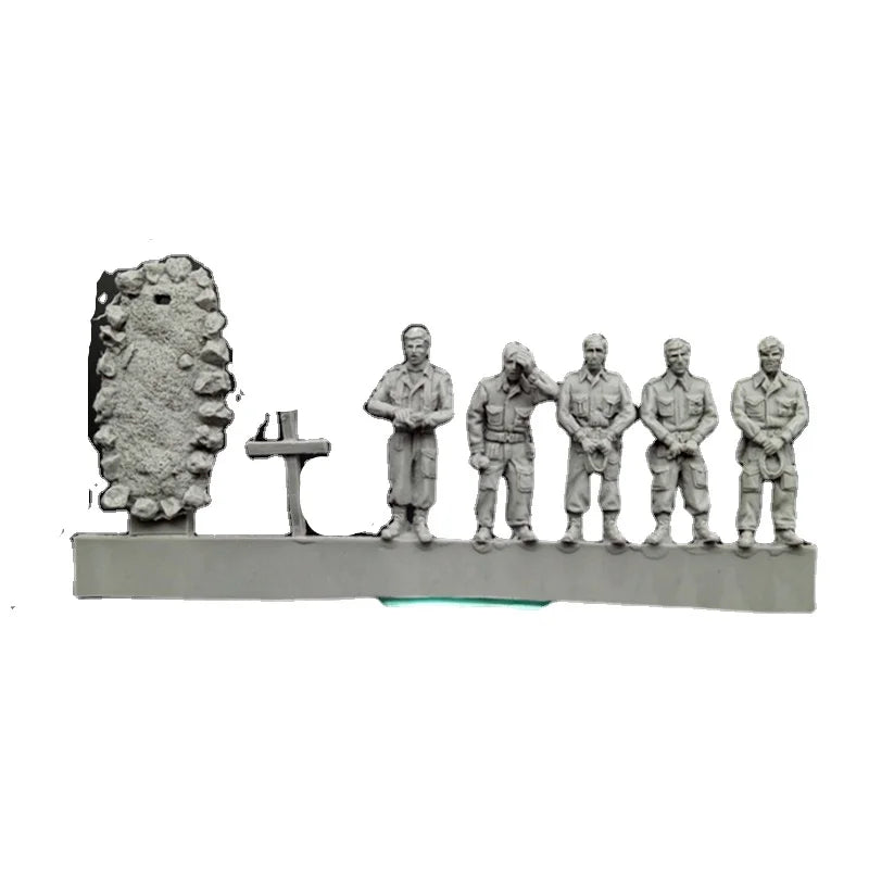 British Army Soldier Funeral 5-Figure Set 1/72 Resin Diorama