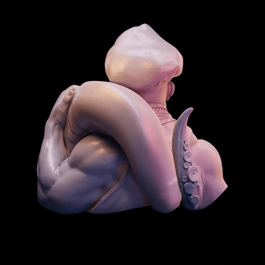 Fantasy Burly Chef with Toque and Pig 1/12 Resin Bust - resin model view 2