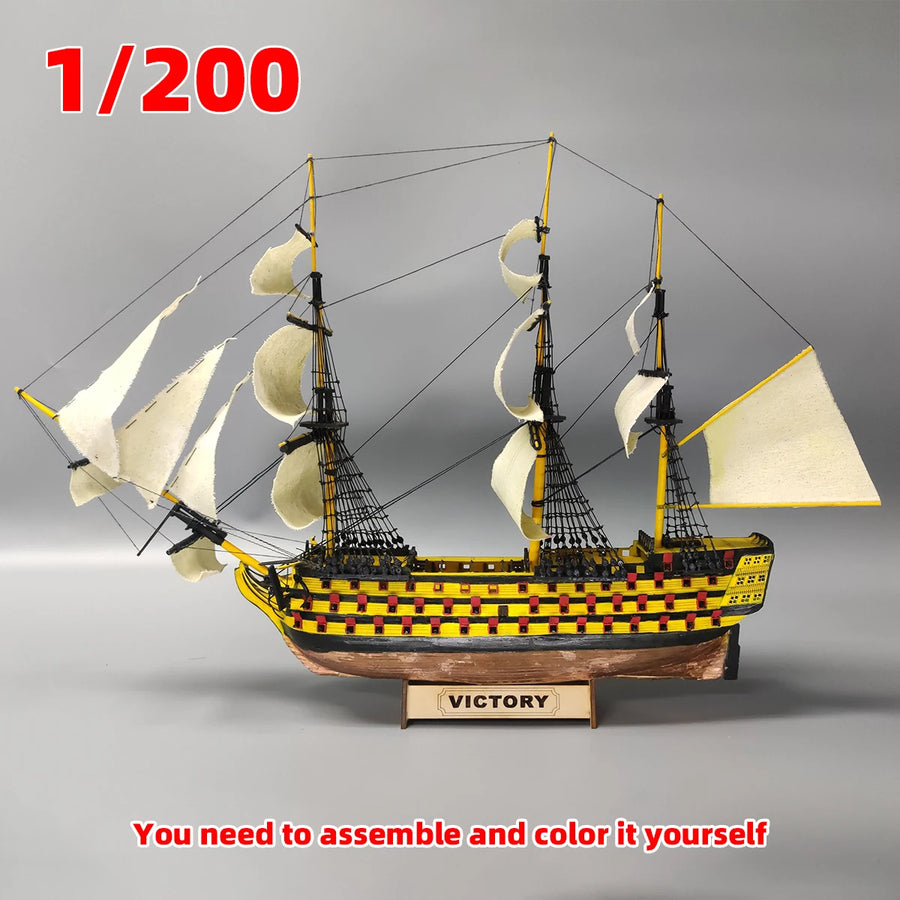 HMS Victory Naval Ship 1/200 Scale Resin Model Kit - 1/200 resin model view 3