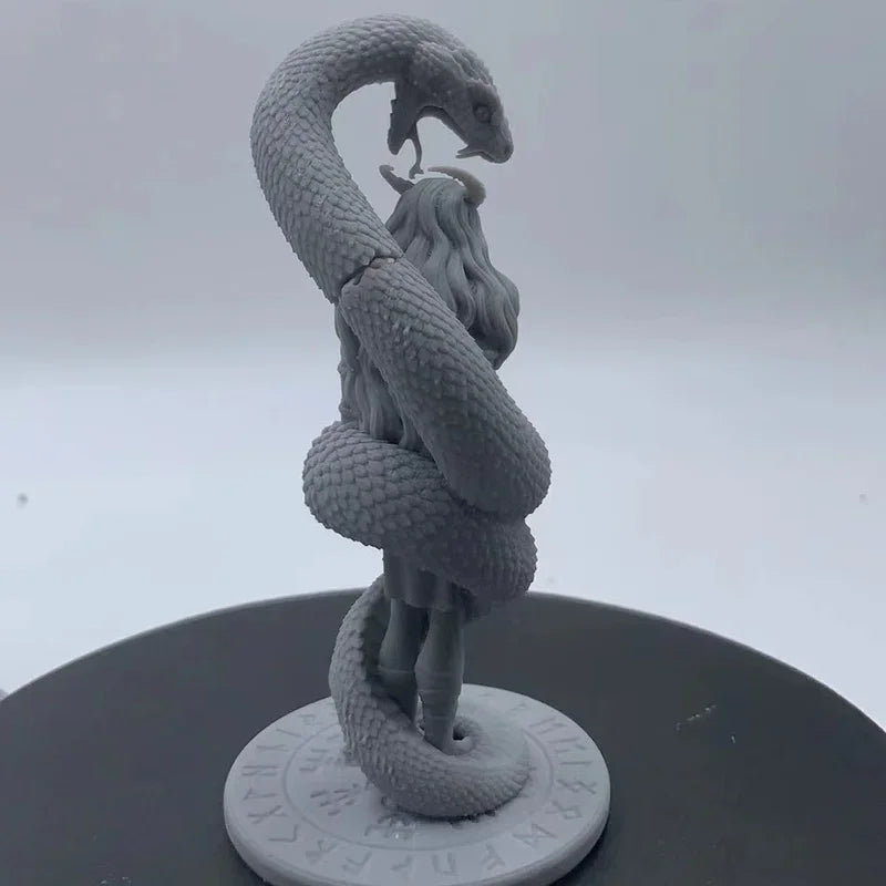 Snake Charmer Warrior with Serpent 1/24 Resin Figure Kit - 1/24 resin model view 5