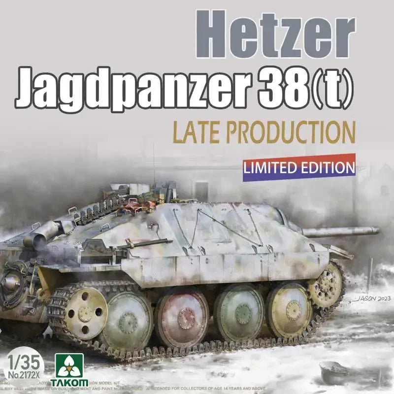 WWII German Jagdpanzer 38(t) Hetzer Tank 1/35 Resin Model Kit - 1/35 resin model view 4