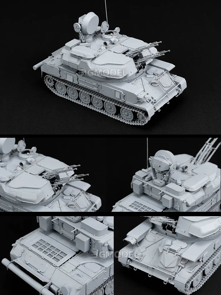 Soviet ZSU-23-4 M/M3 Self-Propelled Anti-Aircraft Gun 1/35 Resin Kit - 1/35 resin model view 3