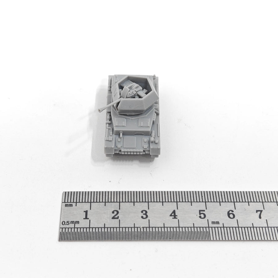 WWII German Flakpanzer IV Ostwind 1/144 Resin Model Kit - 1/144 resin model view 3