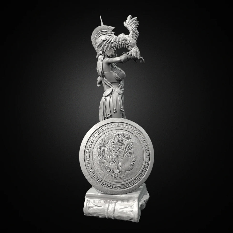 Warrior Goddess with Eagle and Spear - 38mm Resin Figure Kit - 38mm resin model view 5