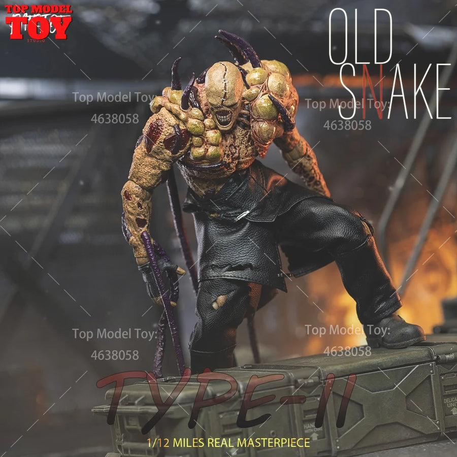 Fantasy Demon Orc Skull Warrior Bust with Horns 1/12 Resin Kit - resin model view 4