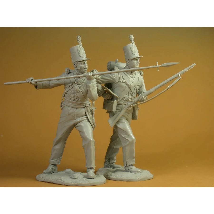 Napoleonic British Foot Guards 75mm Resin Figure Set - 75mm resin model view 2