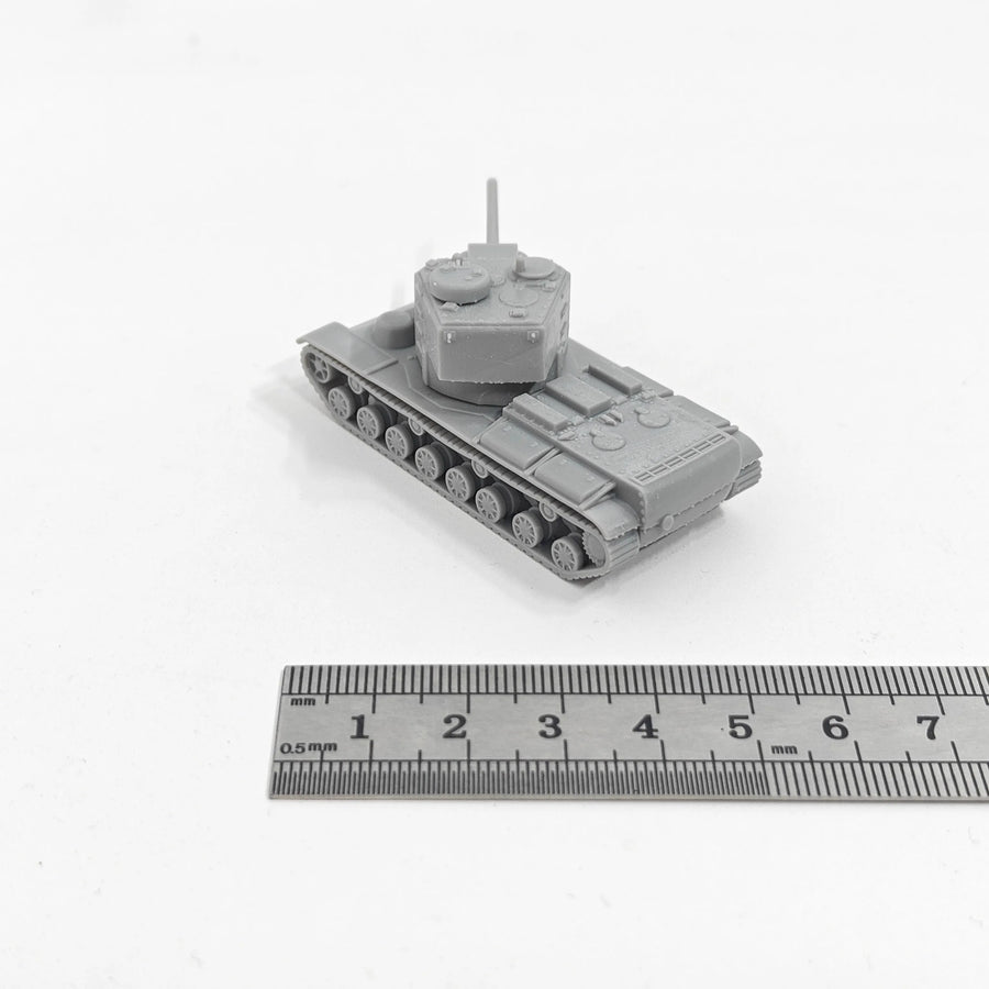 WWII Soviet KV-5 Heavy Tank 1/144 Resin Model Kit - 1/144 resin model view 4