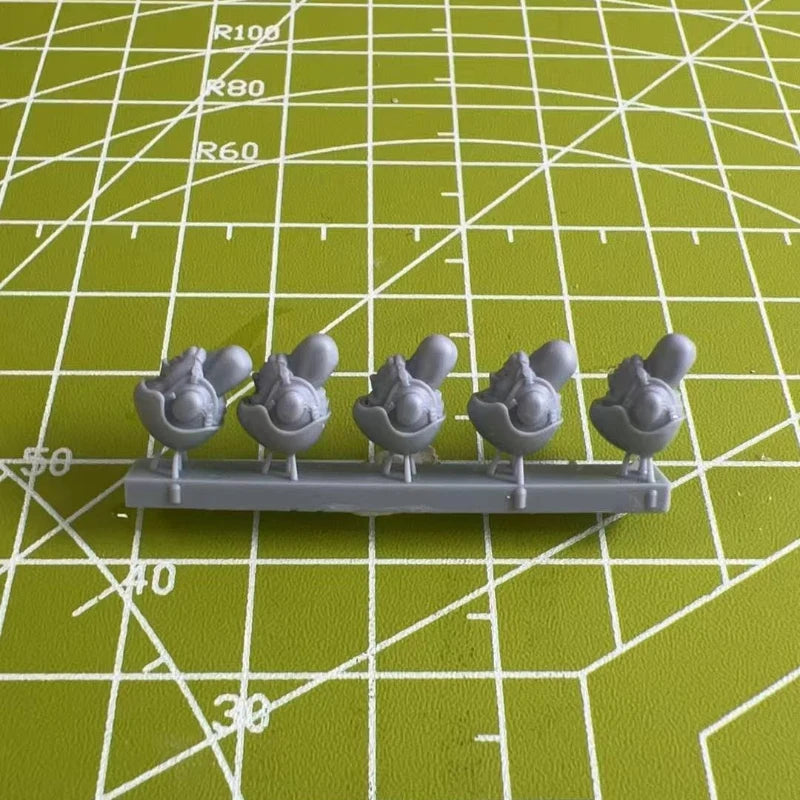WWII Military Heads Collection (5 Variants) 1/35 Resin Accessory Kit - resin model view 2