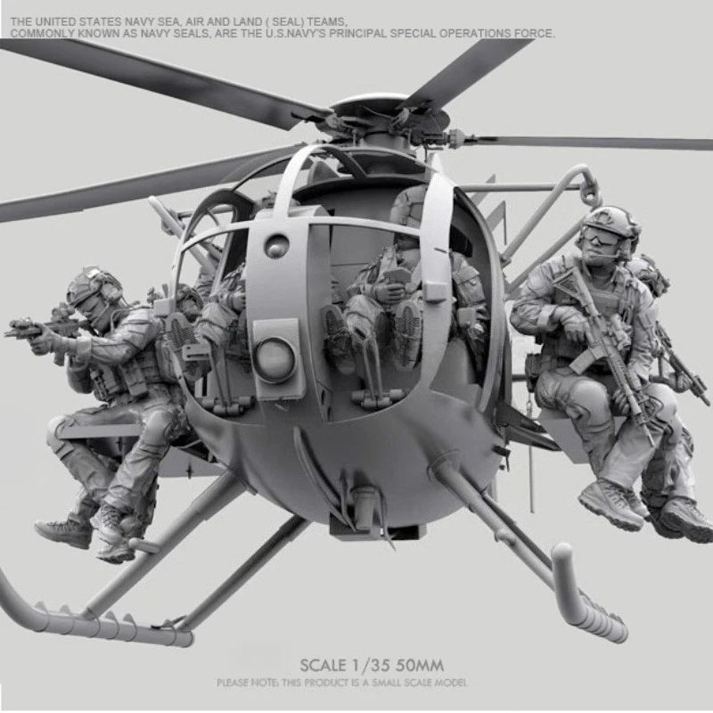 US Marine Corps Special Forces Helicopter Assault Team 1/35 Resin Kit - 1/35 resin model view 3